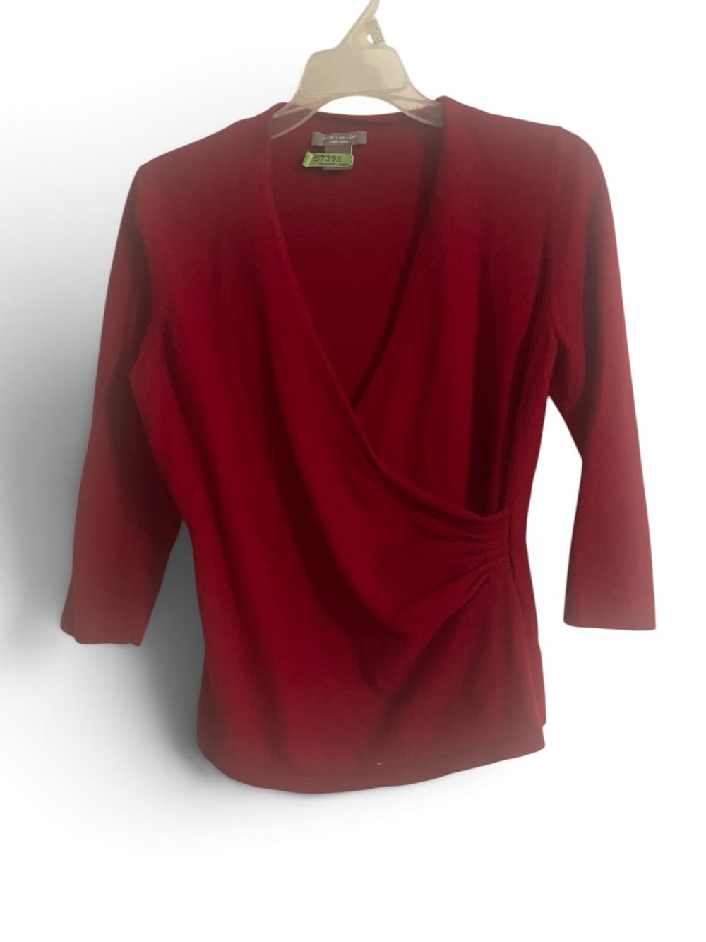 Ana Taylor 100% cashmere wrap V-neck top